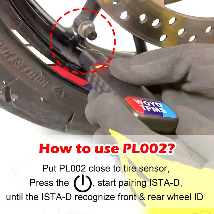 WOYO PL002 Strumento di attivazione del sensore di pressione pneumatici per moto BMW, PL002