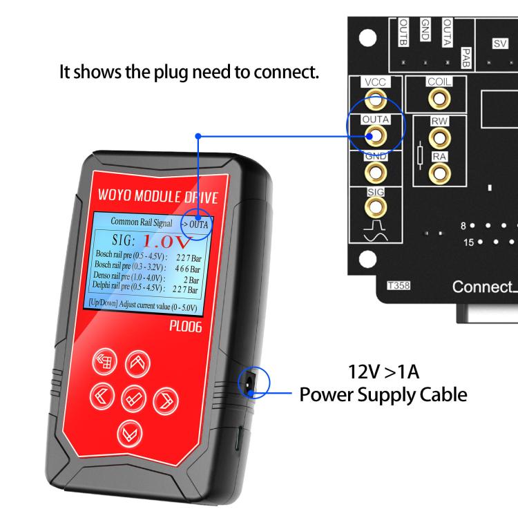 WOYO PL006 Tester di guida offline per sensori di componenti automobilistici per la manutenzione e l'ispezione di veicoli, sensori e strumenti per auto, PL006