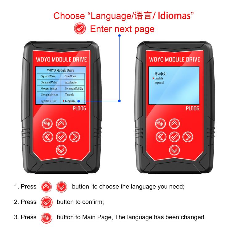 WOYO PL006 Tester di guida offline per sensori di componenti automobilistici per la manutenzione e l'ispezione di veicoli, sensori e strumenti per auto, PL006