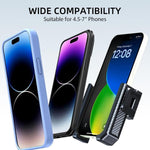 Supporto antiscivolo per telefono da bici e monopattino con texture in fibra di carbonio