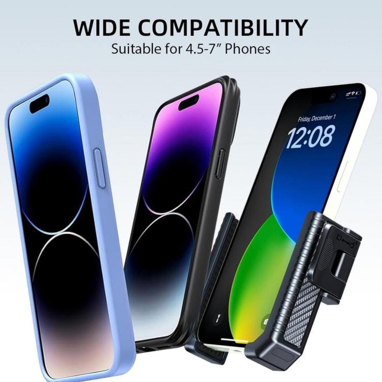 Supporto antiscivolo per telefono da bici e monopattino con texture in fibra di carbonio