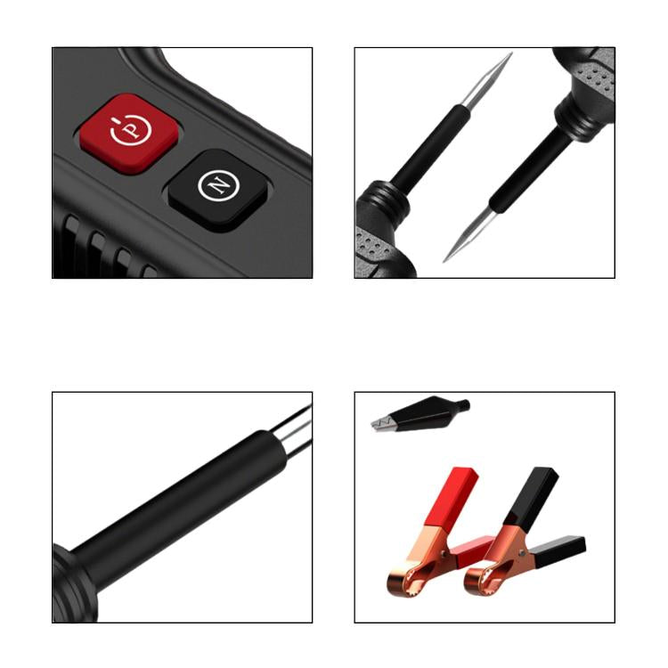 Tester per circuiti elettrici P100 5V-40V, doppia alimentazione, lunghezza cavo: 1,53 m, P100