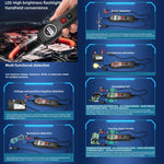 Tester per circuiti elettrici P100 5V-40V, doppia alimentazione, lunghezza cavo: 1,53 m, P100