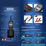 Tester per circuiti elettrici P100 5V-40V, doppia alimentazione, lunghezza cavo: 1,53 m, P100