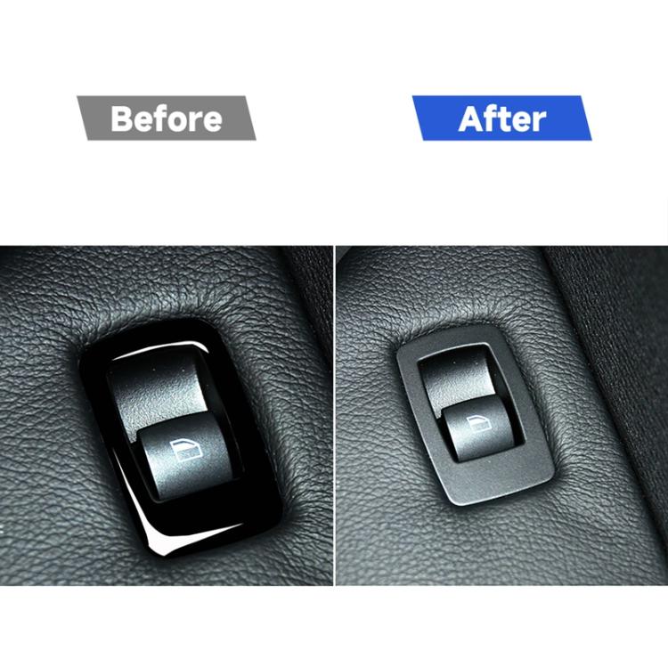 Pannello alzacristalli per finestrino con guida a destra + adesivo decorativo pulsante di avvio per BMW X5 E70 2008-2013 / X6 E71 2009-2014, Window Lift Panel, Right