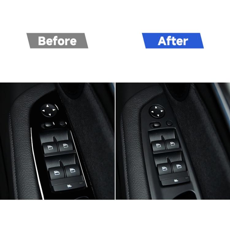 Pannello alzacristalli per finestrino con guida a destra + adesivo decorativo pulsante di avvio per BMW X5 E70 2008-2013 / X6 E71 2009-2014, Window Lift Panel, Right