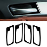 Set da 4 pezzi per BMW X5 E70 2008-2014 Adesivo decorativo per maniglia della portiera dell'auto, guida a destra e a sinistra universale, Door Handle