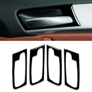 Set da 4 pezzi per BMW X5 E70 2008-2014 Adesivo decorativo per maniglia della portiera dell'auto, guida a destra e a sinistra universale, Door Handle