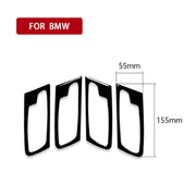 Set da 4 pezzi per BMW X5 E70 2008-2014 Adesivo decorativo per maniglia della portiera dell'auto, guida a destra e a sinistra universale, Door Handle