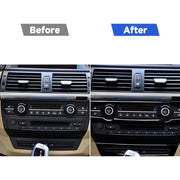 Set di adesivi decorativi per condizionatore d'aria per BMW E70 X5 2008-2013 / E71 X6 2009-2014, guida a destra e a sinistra universale, Air Conditioner