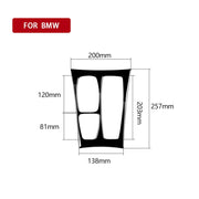 Adesivo decorativo per pannello ingranaggi con guida destra per BMW X5 E70 2008-2013 / X6 E71 2009-2014, Right Drive Gear Panel