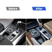 Adesivo decorativo per pannello ingranaggi con guida destra per BMW X5 E70 2008-2013 / X6 E71 2009-2014, Right Drive Gear Panel