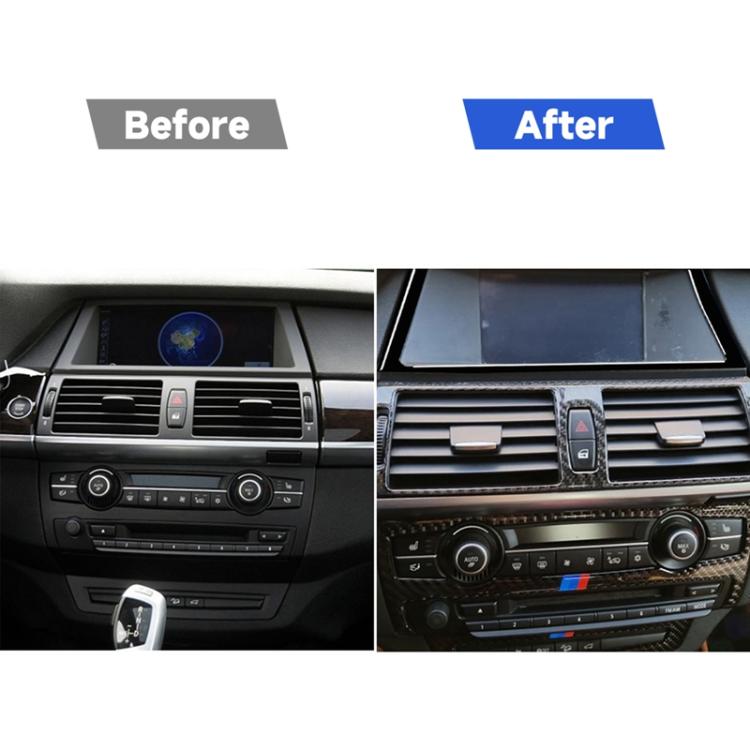 Adesivo decorativo per cornice di navigazione per auto per BMW X5 E70 2008-2013 / X6 E71 2009-2014, guida a destra e a sinistra universale, Navigation Frame