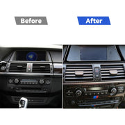 Adesivo decorativo per cornice di navigazione per auto per BMW X5 E70 2008-2013 / X6 E71 2009-2014, guida a destra e a sinistra universale, Navigation Frame