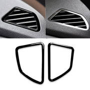 2 pz/set Auto Guida A Destra Cruscotto Uscita Aria Cornice Adesivo Decorativo per BMW X5 E70 / X6 E71 2008-2013, Guida Sinistra e Destra Universale, Right Drive Dashboard Air Outlet