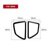 2 pz/set Auto Guida A Destra Cruscotto Uscita Aria Cornice Adesivo Decorativo per BMW X5 E70 / X6 E71 2008-2013, Guida Sinistra e Destra Universale, Right Drive Dashboard Air Outlet