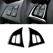 Adesivo decorativo per pulsanti sul volante dell'auto per BMW E70 X5 2008-2013, guida a destra e a sinistra universale, Steering Wheel Buttons
