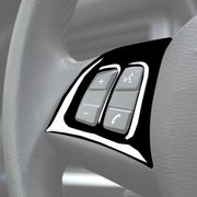 Adesivo decorativo per pulsanti sul volante dell'auto per BMW E70 X5 2008-2013, guida a destra e a sinistra universale, Steering Wheel Buttons