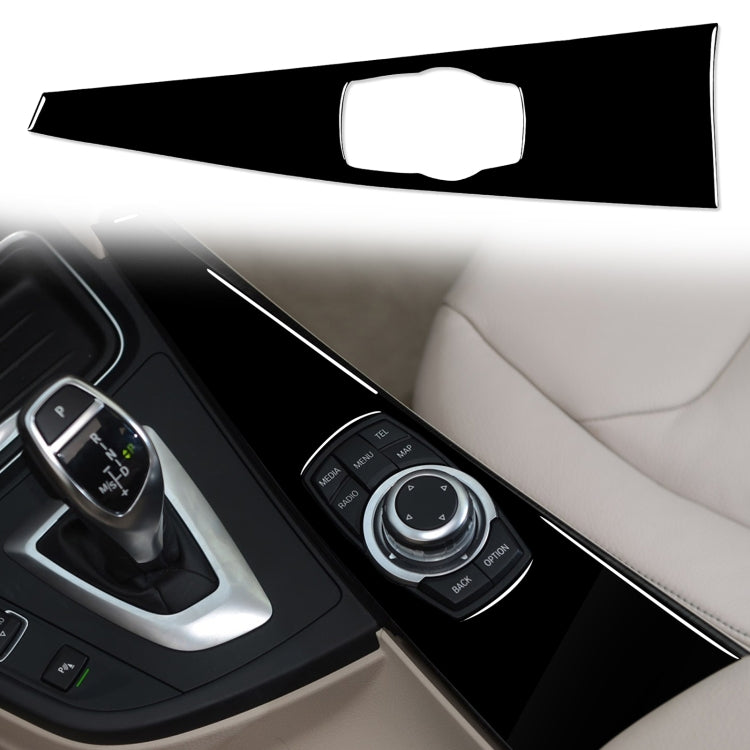 Adesivo decorativo per pannello multimediale con guida a sinistra per BMW Serie 3 F30 2013-2018 / Serie 3GT F34 2014-2018 / Serie 4 F33 F34 F36 2014-2018, For Series 3 F30 / 3GT F34 / 4 F33 F34 F36, Left Drive