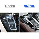 Adesivo decorativo a chiave singola per pannello ingranaggi guida sinistra per BMW Serie 5 F10 2011-2017, For Series 5 F10 Single Key, Left Drive