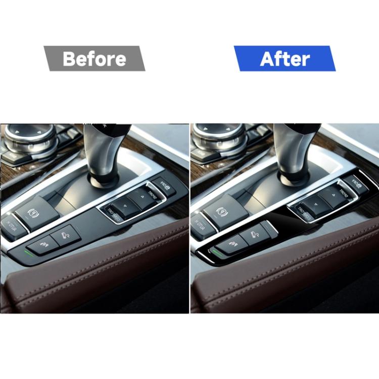 Adesivo decorativo a doppia chiave per pannello ingranaggi con guida destra per BMW Serie 5 F10 2011-2017, For Series 5 F10 Double Key, Right Drive