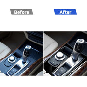 Adesivo decorativo per pannello ingranaggi con guida destra per BMW X5 E70 2008-2013 / X6 E71 2009-2014, For X5 E70 / X6 E71 Low Ver, Right Drive