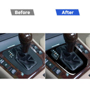 Adesivo decorativo per cornice pannello ingranaggi guida sinistra per BMW Serie 3 E46 1998-2005, For Series 3 E46 1998-2005, Left Drive
