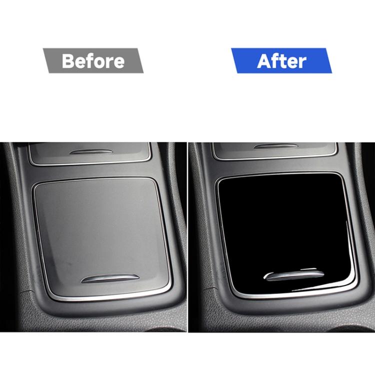 Adesivo decorativo per coperchio della scatola portaoggetti centrale per Mercedes-Benz Classe A 2013-2018 / CLA 2013-2017 / GLA 2015-2018, guida a destra e a sinistra universale, For A-class 2013-2018, Storage Box Cover