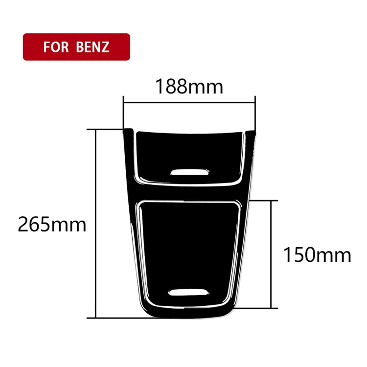 Adesivo decorativo per pannello di controllo centrale dell'auto per Mercedes-Benz Classe A 2013-2018 / CLA 2013-2017 / GLA 2015-2018, guida a destra e a sinistra universale, For A-class 2013-2018, Central Control Panel Set