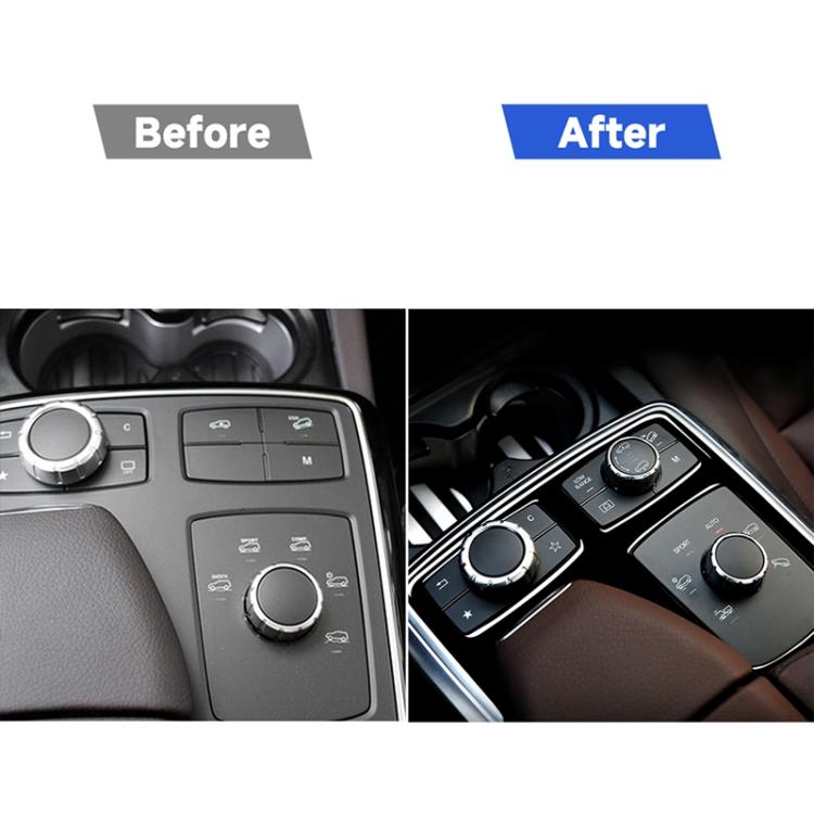 Auto Guida A Sinistra Box Bracciolo Centrale Pannello Multimediale Adesivo Decorativo Per Mercedes-Benz GLE 2015-2018/GLS 2016-2018/M-class 2012-2015, For GLE 2015-2018, 49 Multimedia Panel, Left Drive