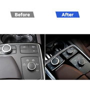 Auto Guida A Sinistra Box Bracciolo Centrale Pannello Multimediale Adesivo Decorativo Per Mercedes-Benz GLE 2015-2018/GLS 2016-2018/M-class 2012-2015, For GLE 2015-2018, 49 Multimedia Panel, Left Drive