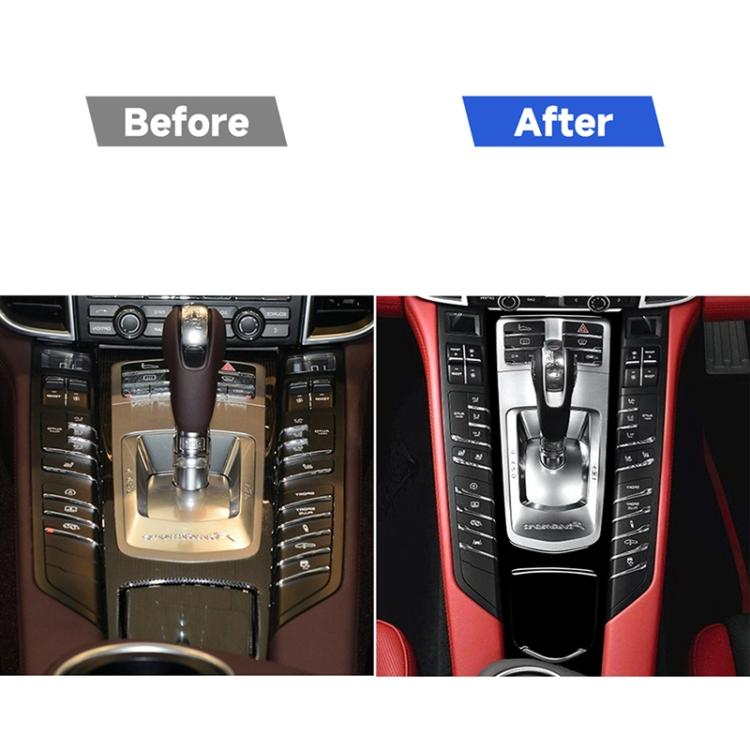 Adesivo decorativo per pannello multimediale centrale con guida a destra per Porsche Panamera 2010-2016, For Panamera 2010-2016, Multimedia Panel, Right Drive