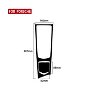 Adesivo decorativo per pannello multimediale centrale con guida a sinistra per Porsche Panamera 2010-2016, For Panamera 2010-2016, Multimedia Panel, Left Drive