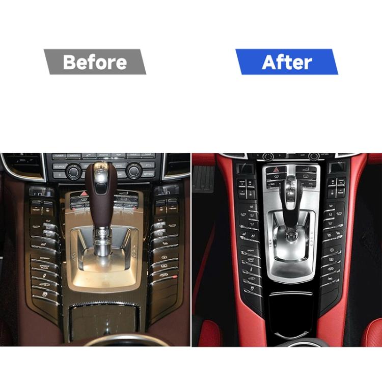 Adesivo decorativo per pannello multimediale centrale con guida a sinistra per Porsche Panamera 2010-2016, For Panamera 2010-2016, Multimedia Panel, Left Drive