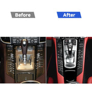 Adesivo decorativo per pannello multimediale centrale con guida a sinistra per Porsche Panamera 2010-2016, For Panamera 2010-2016, Multimedia Panel, Left Drive