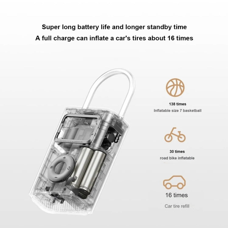 Xiaomi Mijia Air Pump 2 Pro Compressore d'aria elettrico portatile Mi Tesoro gonfiabile 150 psi Alta pressione per motocicletta Auto Calcio, Mijia Air Pump 2 Pro