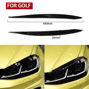Coppia adesivi decorativi morbidi per sopracciglia con lampada per auto per Volkswagen Golf 7 / 7.5 2013-2018, For Volkswagen Golf 7 / 7.5 2013-2018