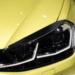 Coppia adesivi decorativi morbidi per sopracciglia con lampada per auto per Volkswagen Golf 7 / 7.5 2013-2018, For Volkswagen Golf 7 / 7.5 2013-2018