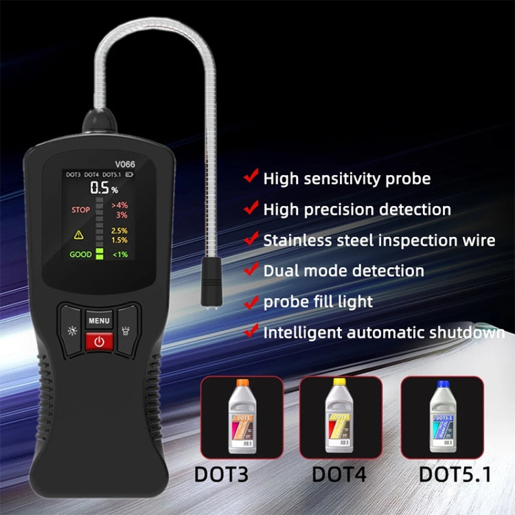 V066 Penna di rilevamento del liquido dei freni per auto Tester di umidità, V066