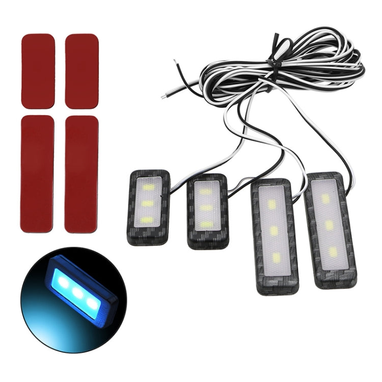 Luce decorativa per porta con luce ambientale a LED 4 in 1 per auto