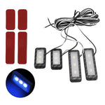 Luce decorativa per porta con luce ambientale a LED 4 in 1 per auto