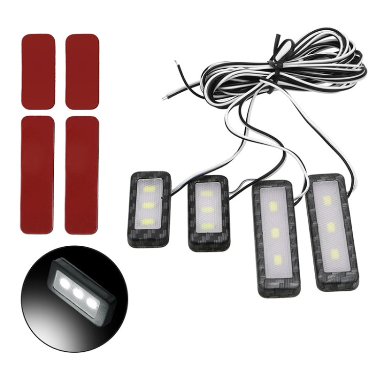 Luce decorativa per porta con luce ambientale a LED 4 in 1 per auto