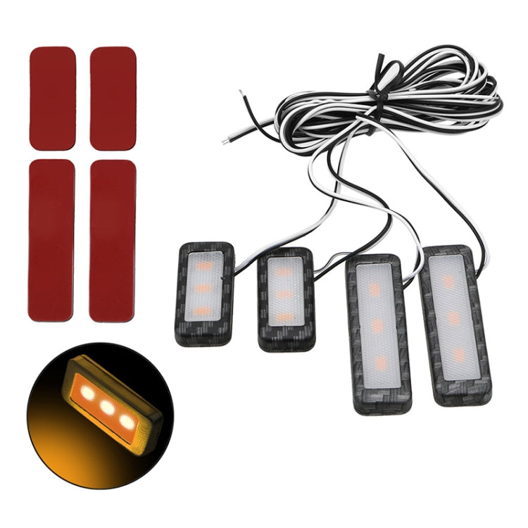 Luce decorativa per porta con luce ambientale a LED 4 in 1 per auto