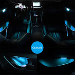 Luce decorativa per porta con luce ambientale a LED 4 in 1 per auto