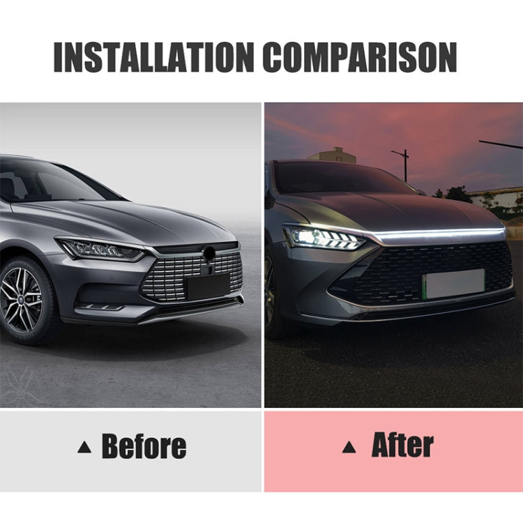 Luce d'atmosfera decorativa a LED super luminosa per auto diurna da 1,5 m, 1.5m