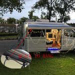 Gancio per asta per tettoia per auto con gancio per tendalino laterale per camper