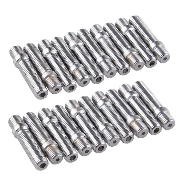 Set da 20 pezzi, adattatori universali per bulloni ruota estesi da 5,8 cm per modifiche auto, da M14x1.5 a M14x1.5, LN032, LN033, LN044., 5.8cm M14x1.5 to M14x1.5