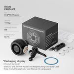 Ventilatore magnetico 4 in 1 per auto con supporto telefono