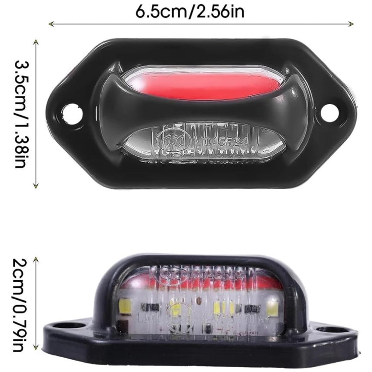 Lampada a lampadina con indicatori di posizione laterali a doppio colore per auto/camion 12-24 V 8 LED, MK-113