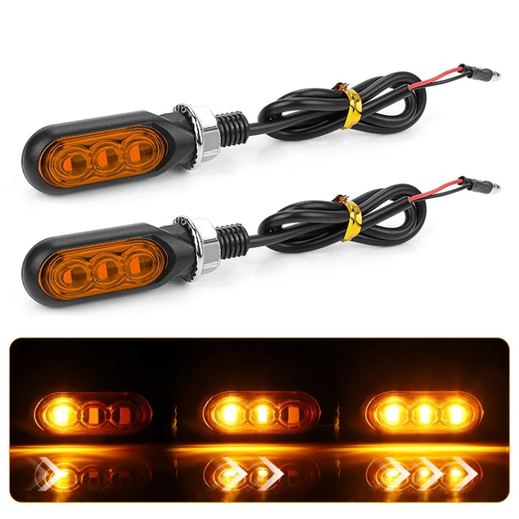 Mini indicatore di direzione dell'acqua per moto 2 pezzi 12 V 3 LED, 3LEDs (Black), 3LEDs (Transparent), 3LEDs (Yellow)
